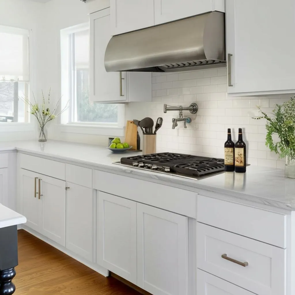Hampton Bay Westfield Feather White Shaker Base Kitchen Cabinet, photo 2 of 2