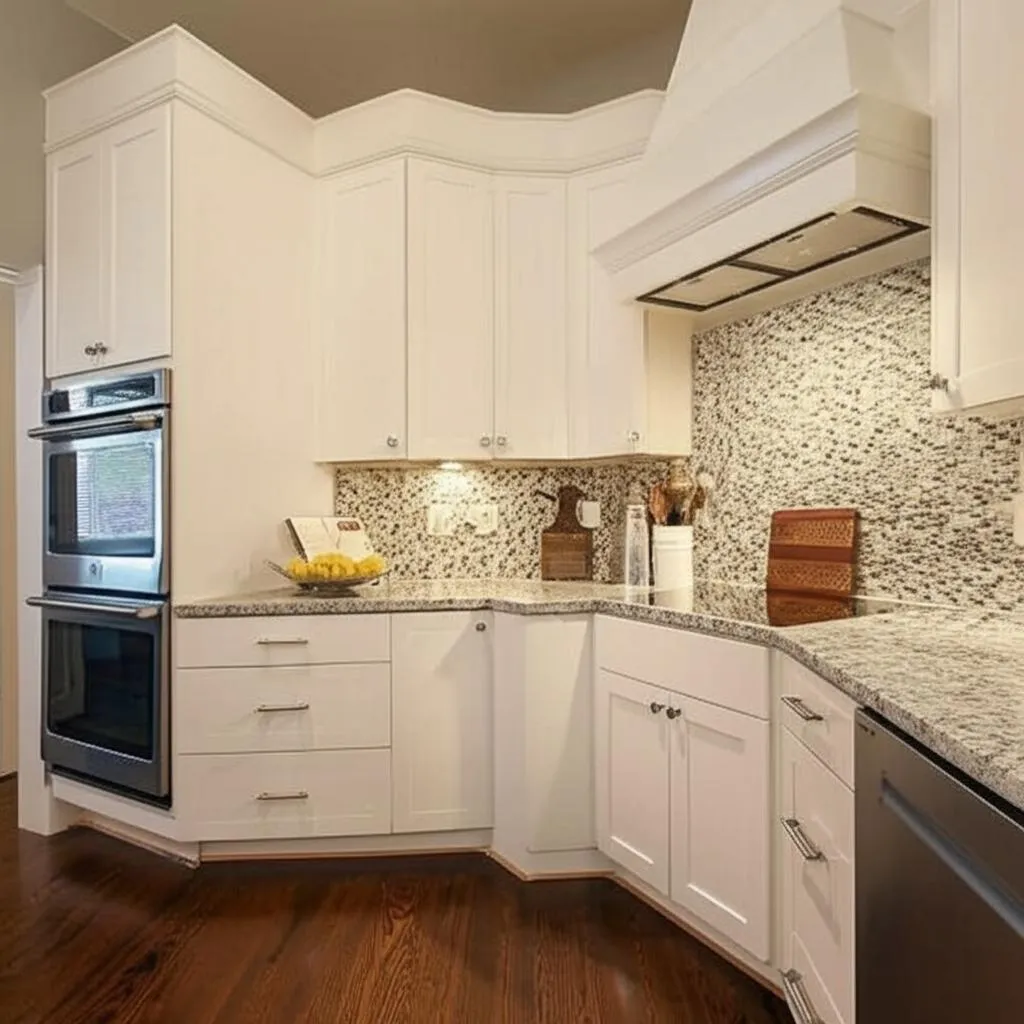Hampton Bay Courtland Shaker Lazy Susan Corner Base Kitchen Cabinet in Polar White, photo 2 of 2