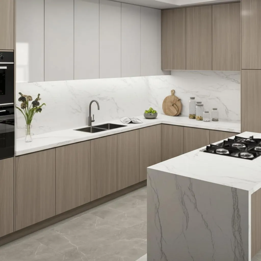 Hampton Bay Designer Series Edgeley EZ Reach Corner Base Kitchen Cabinet in Driftwood, photo 2 of 2