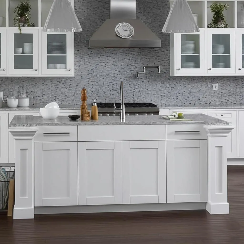 Hampton Bay Shaker 12 in. Satin White Base Kitchen Cabinet, photo 2 of 2