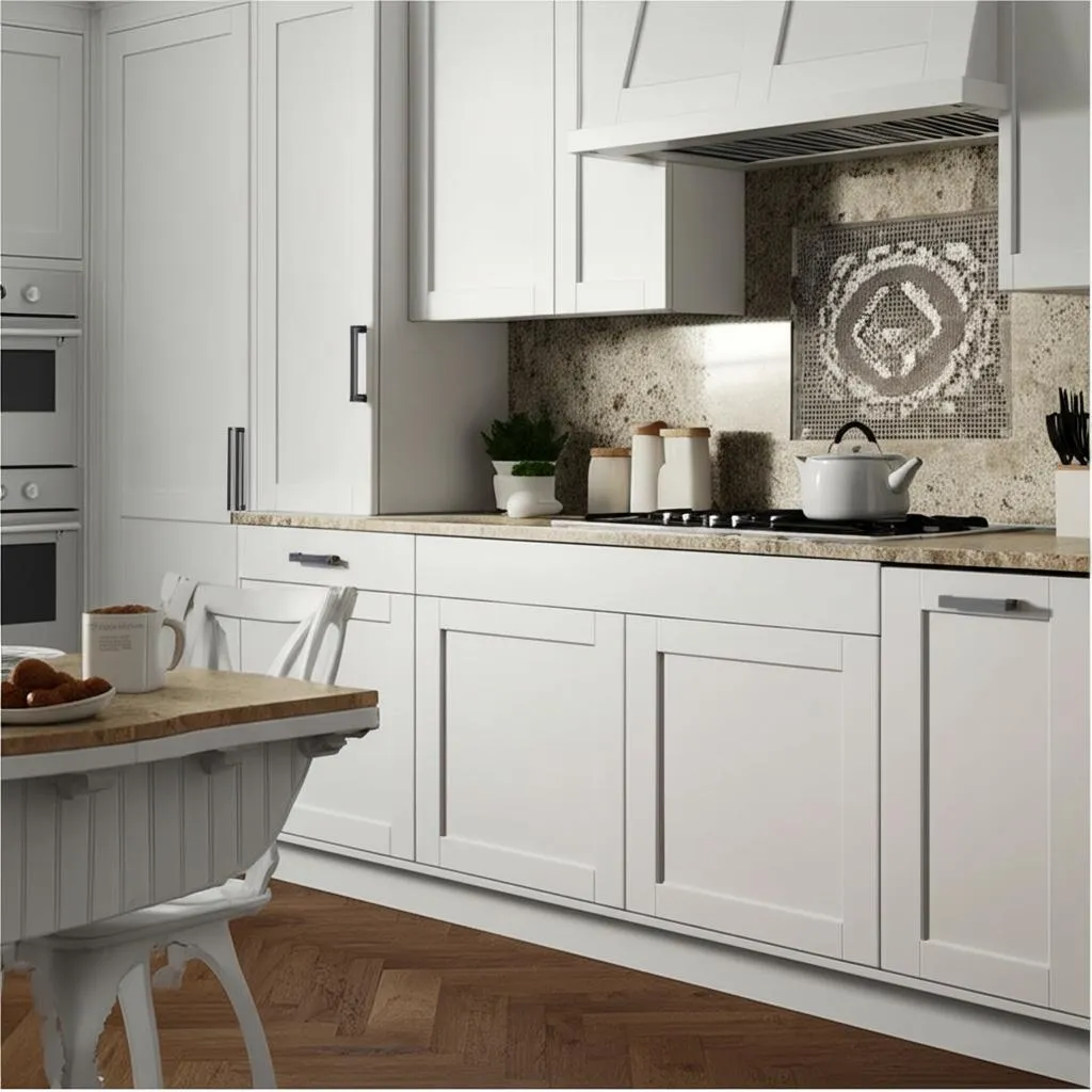 Hampton Bay Shaker Satin White Base Kitchen Cabinet, photo 2 of 2