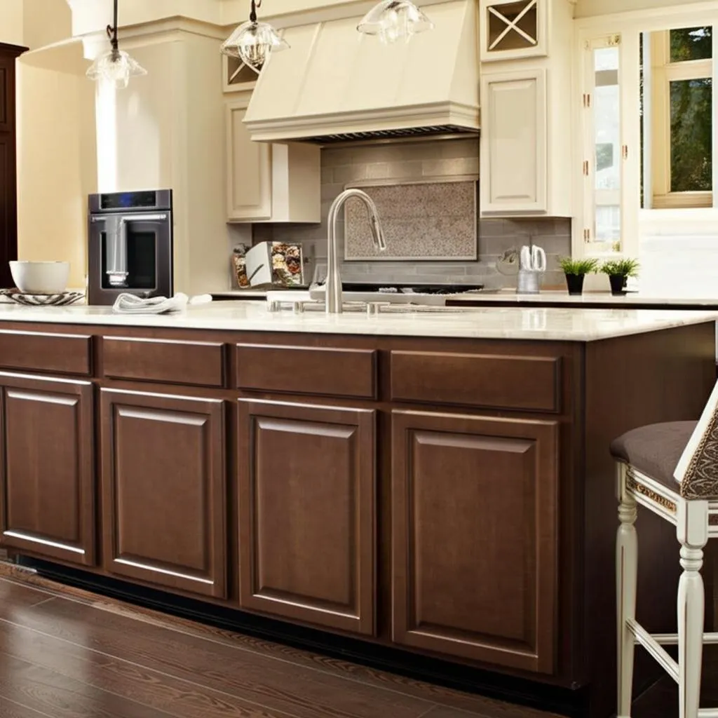 Hampton Bay Hampton Cognac Base Kitchen Cabinet with Ball-Bearing Drawer Glides, photo 2 of 2