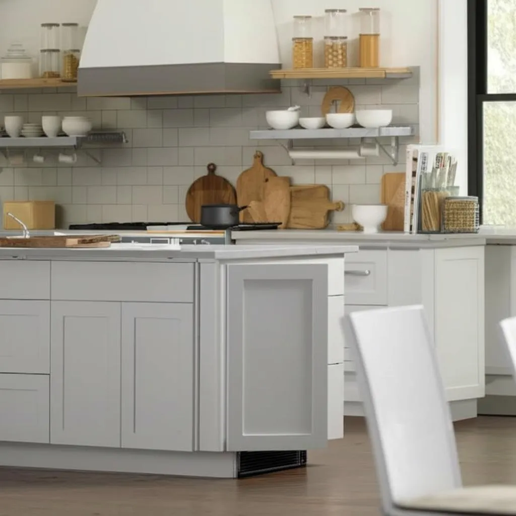 Hampton Bay Cambridge White Shaker Assembled Base Kitchen Cabinet with Soft Close Features, photo 2 of 2