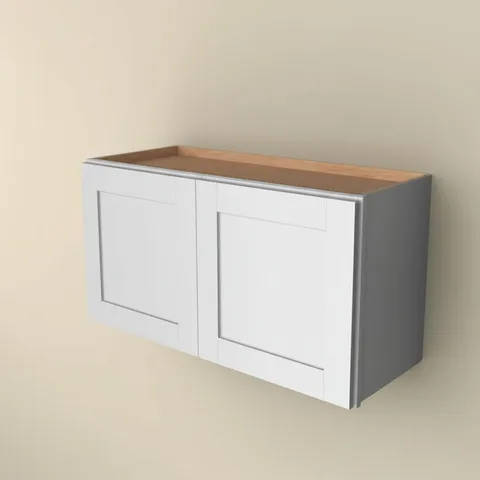 Feather White Shaker Bridge Cabinet