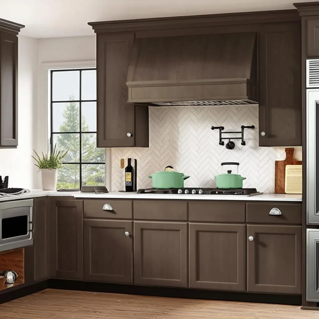 Hampton Bay Shaker Brindle Wall Kitchen Cabinet, 36-Inch, photo 2 of 2