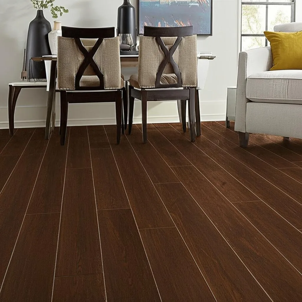 Home Decorators Collection Wire Brushed Strand Woven Cocoa Bean Bamboo Flooring, photo 2 of 2