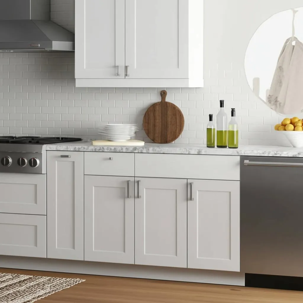 Home Decorators Collection Newport Pacific White Shaker Base Kitchen Cabinet, photo 2 of 3