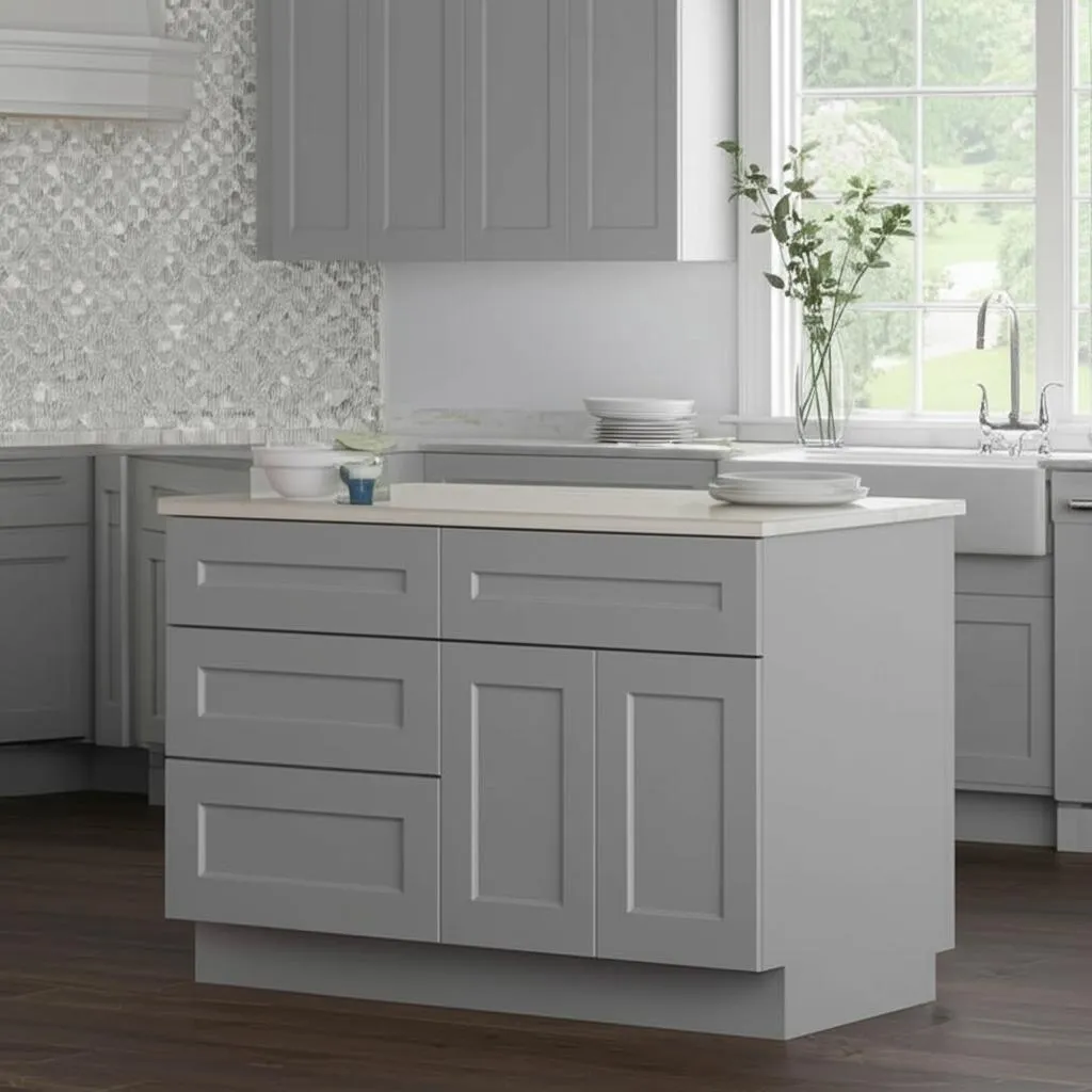 Home Decorators Collection Tremont Pearl Gray Shaker Base Kitchen Cabinet, photo 2 of 3