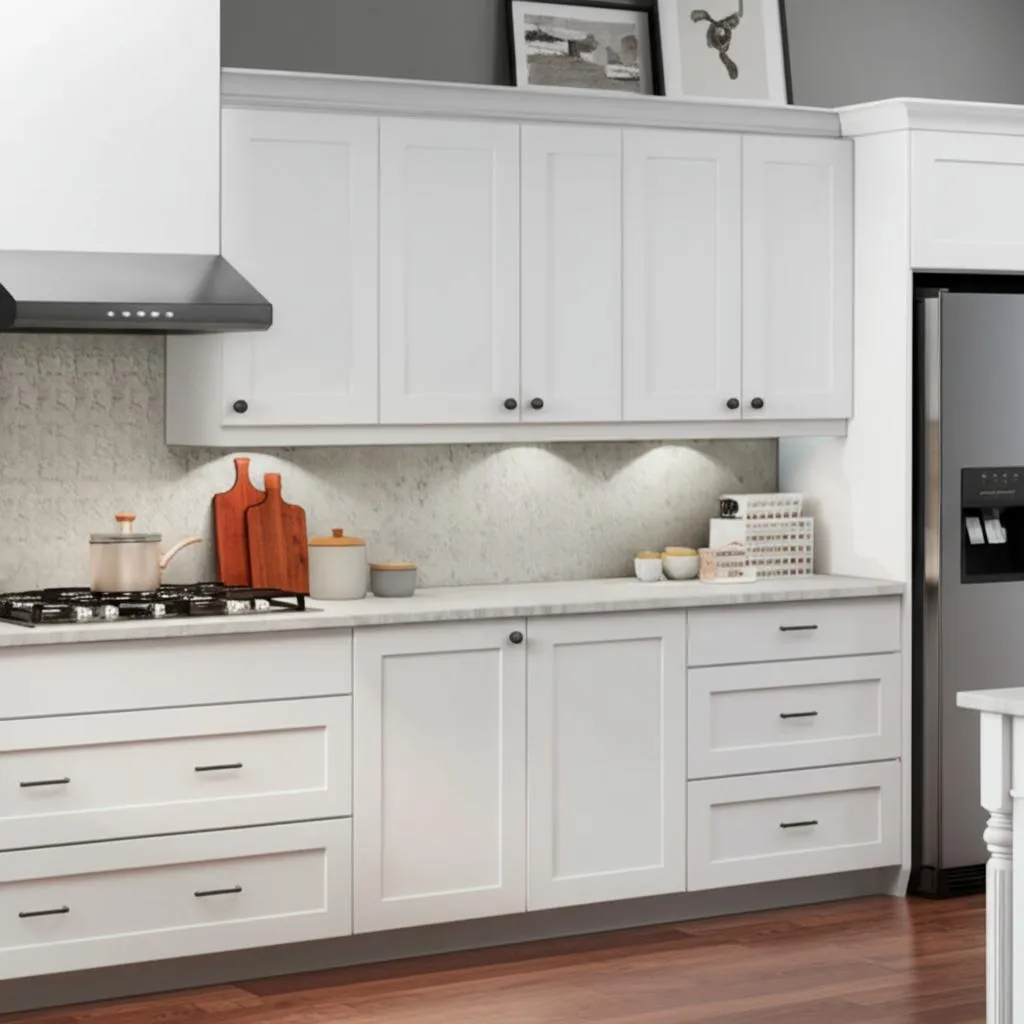 Home Decorators Collection Newport Wall Kitchen Cabinet, Pacific White, 24x42x12, photo 2 of 3