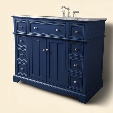 Fremont 49-inch Navy Blue Bath Vanity