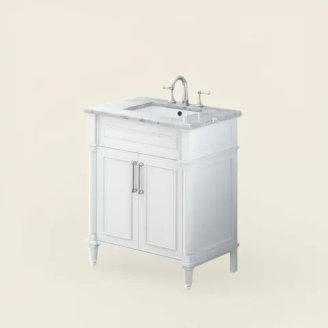 Aberdeen 30-inch Vanity with Marble Top