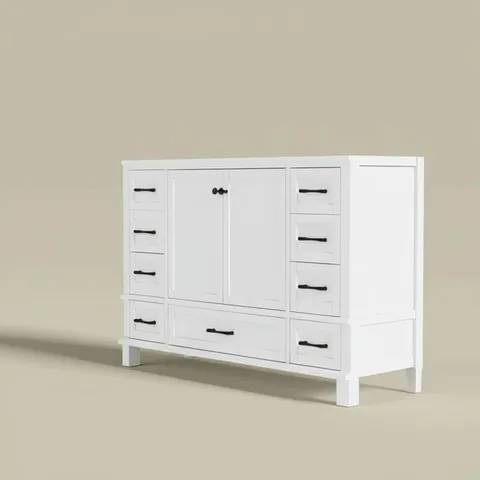 Merryfield 48" White Vanity Cabinet