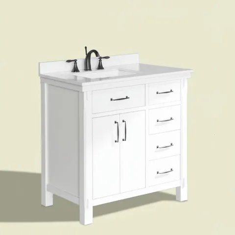 Bellington 36" White Bath Vanity