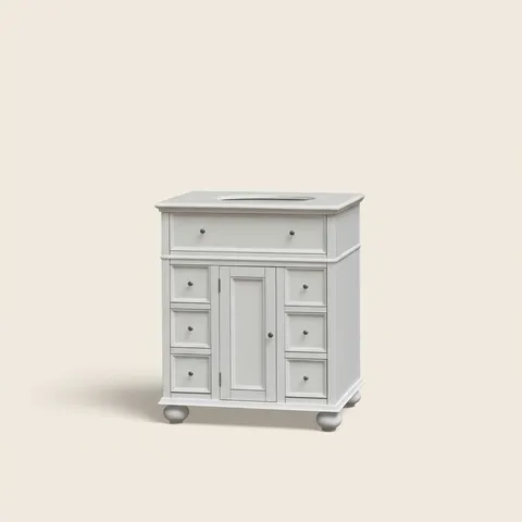 Hampton Harbor 28" Vanity with Marble Top