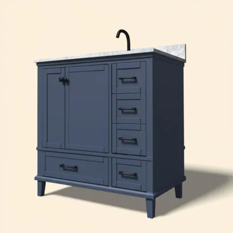 Merryfield 37" Vanity with Marble Top