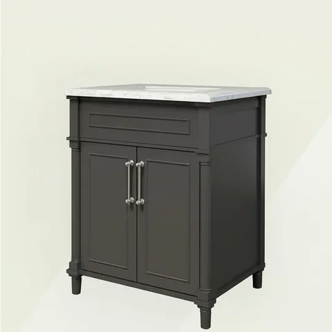 Aberdeen 30-inch Black Vanity