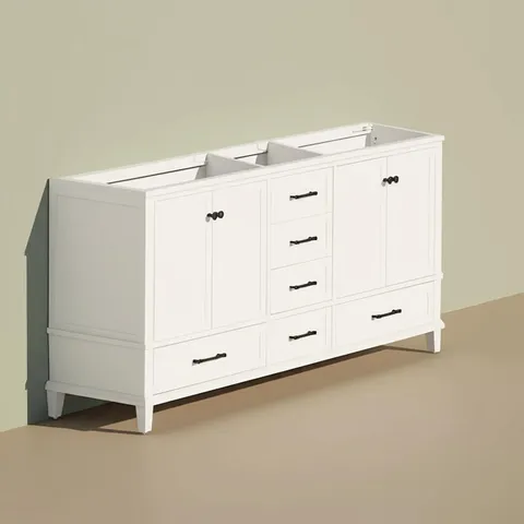 Merryfield 60" White Vanity Cabinet