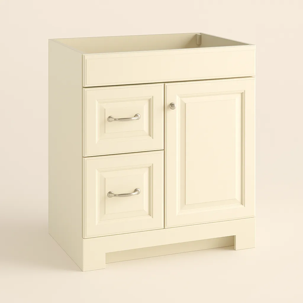 Brinkhill 48 in. W x 34 in. H x 22 in. D Bath Vanity Cabinet Only in Cream, photo 27 of 36