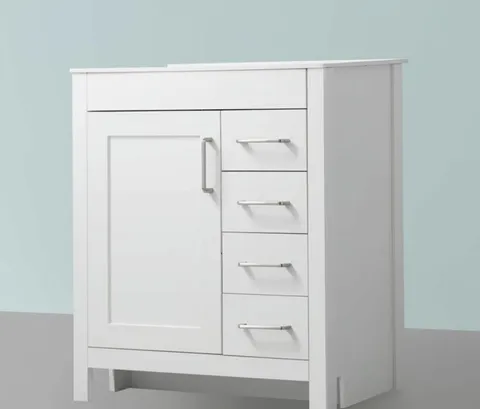Westcourt 30" White Vanity Cabinet
