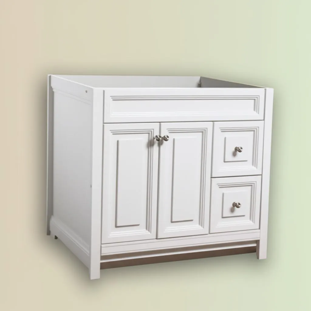 Brinkhill 48 in. W x 34 in. H x 22 in. D Bath Vanity Cabinet Only in Cream, photo 29 of 36
