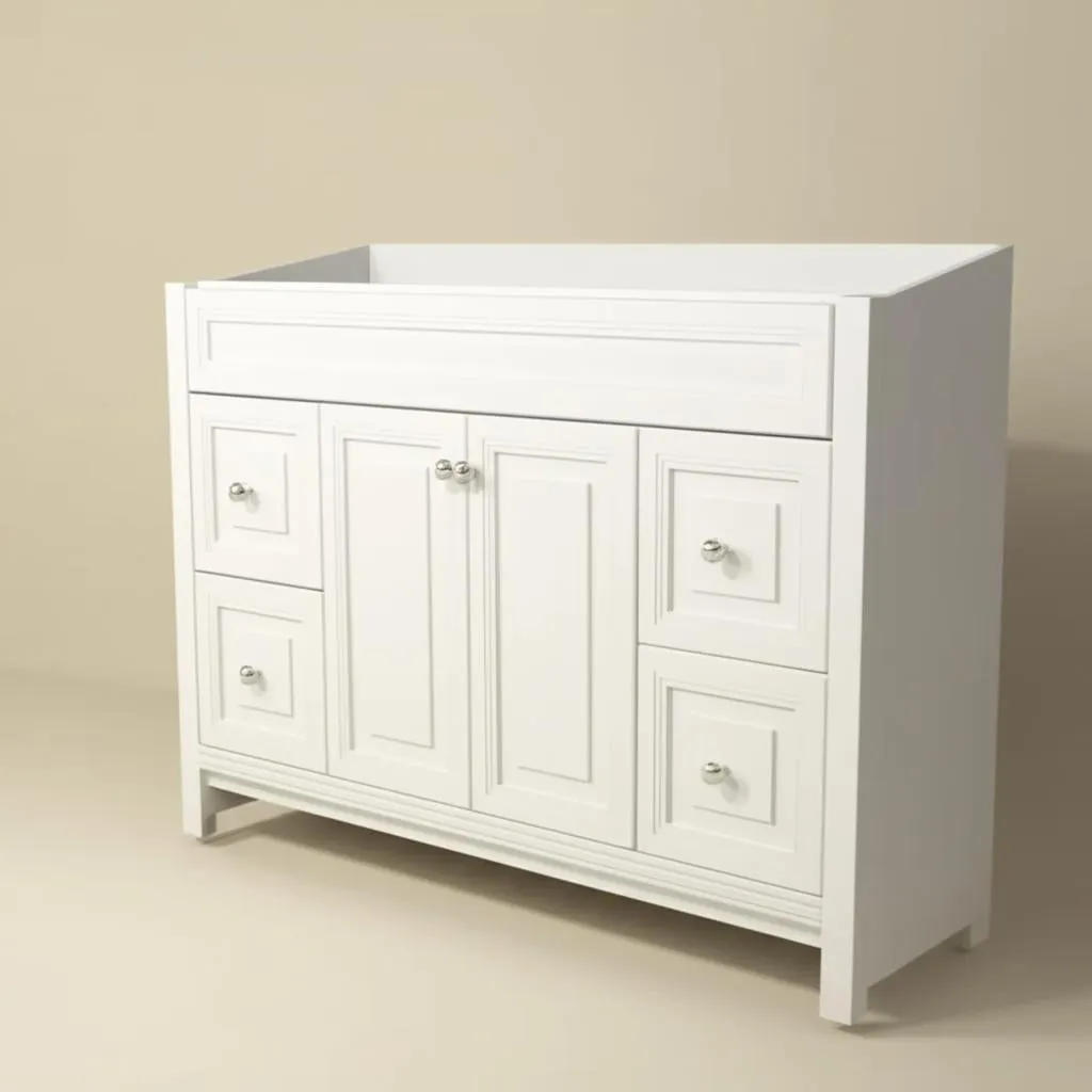 Brinkhill 48 in. W x 34 in. H x 22 in. D Bath Vanity Cabinet Only in Cream, photo 26 of 36