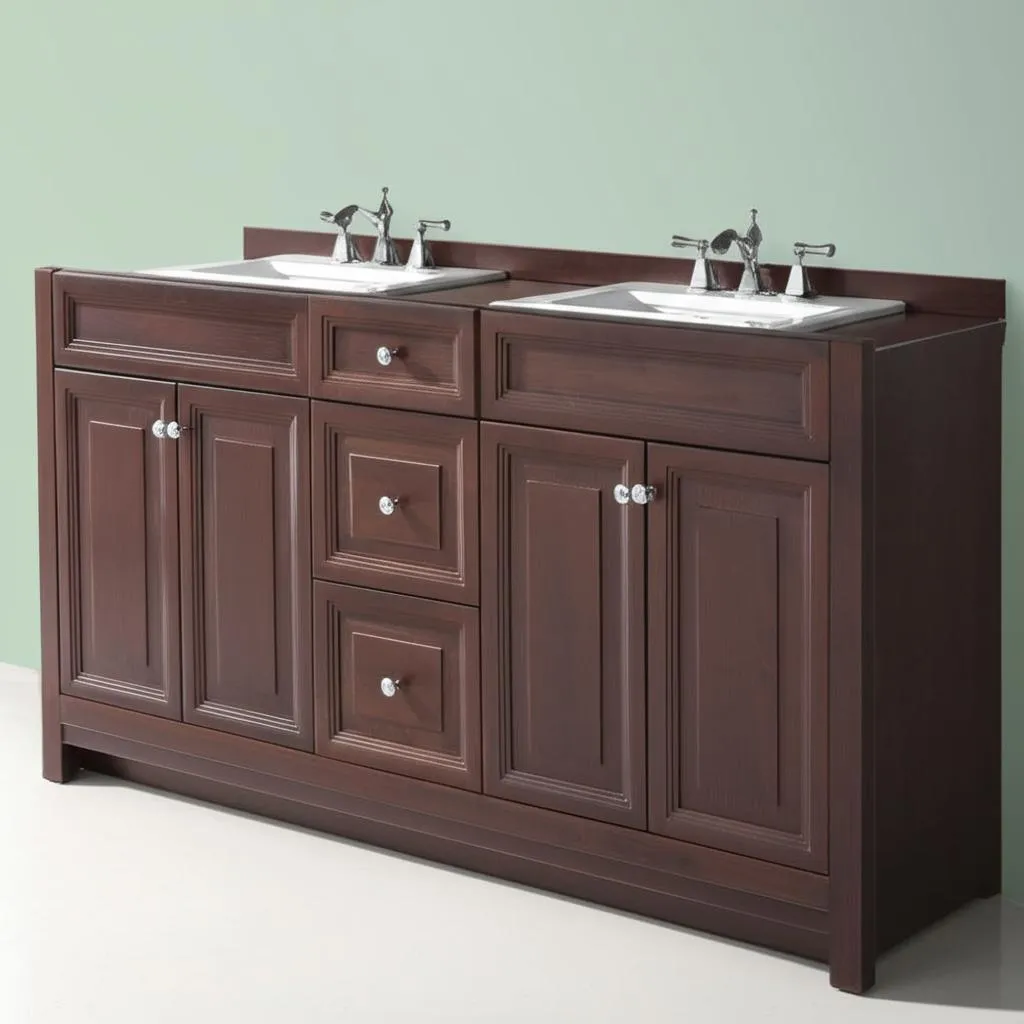 Brinkhill 48 in. W x 34 in. H x 22 in. D Bath Vanity Cabinet Only in Cream, photo 20 of 36