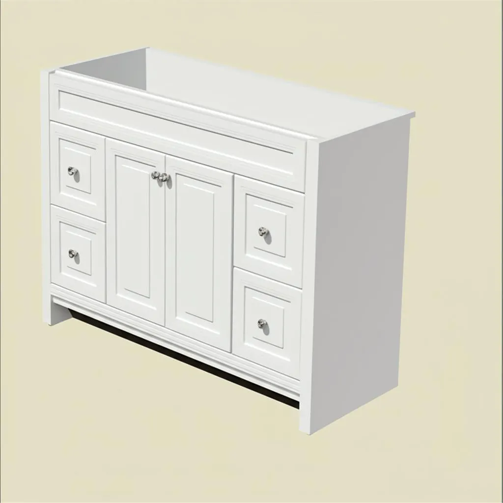 Brinkhill 48 in. W x 34 in. H x 22 in. D Bath Vanity Cabinet Only in Cream, photo 31 of 36