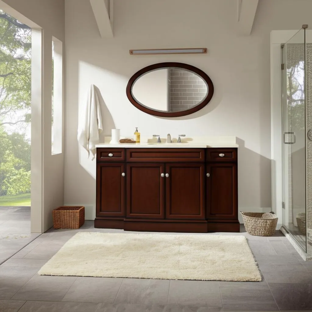 Home Decorators Collection Teagen 58-inch Bathroom Vanity in Dark Espresso with Cultured Marble Top, photo 2 of 3