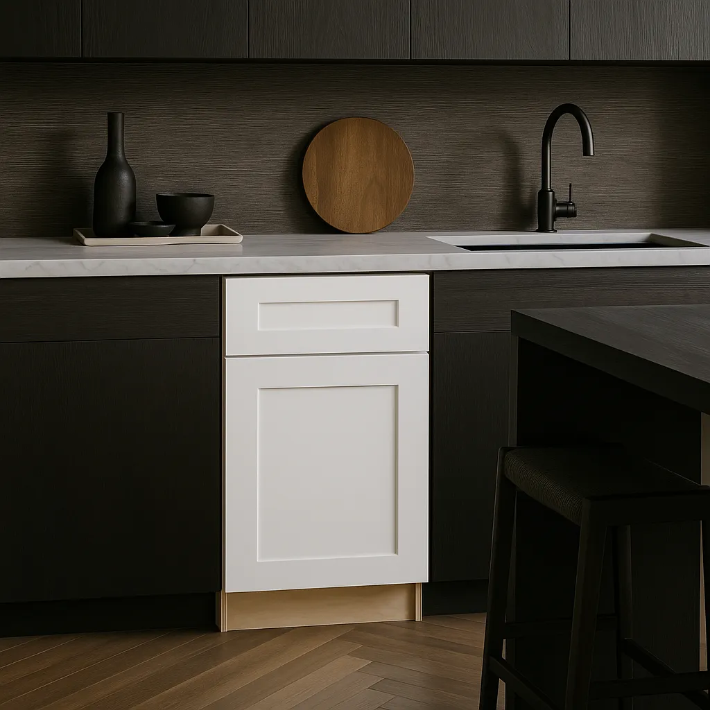Home Decorators Collection Newport Pacific White Shaker Kitchen Cabinet, photo 3 of 3