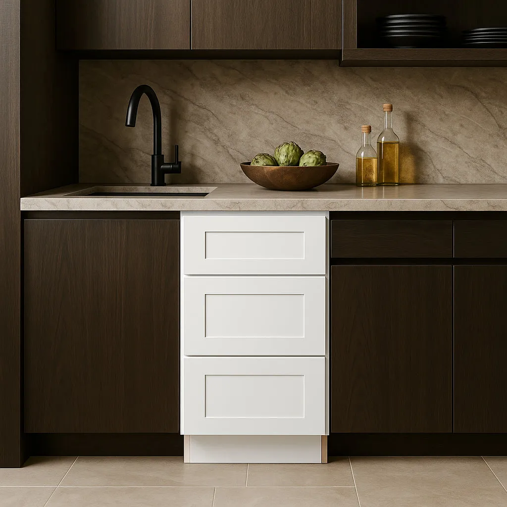 Home Decorators Collection Newport Pacific White Shaker Kitchen Cabinet, photo 3 of 3