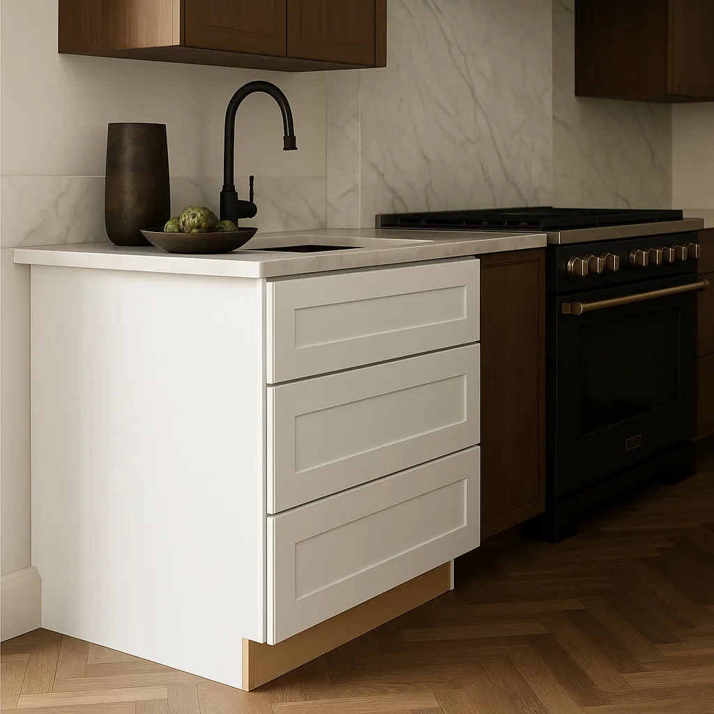 Home Decorators Collection Newport Pacific White Shaker Base Kitchen Cabinet, photo 3 of 3