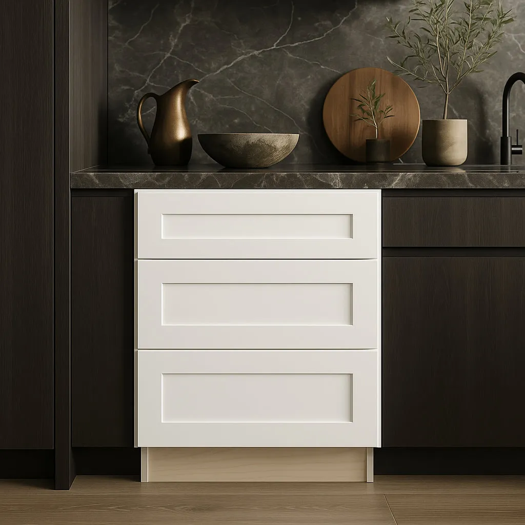 Home Decorators Collection Newport Pacific White Drawer Base Kitchen Cabinet, photo 3 of 3