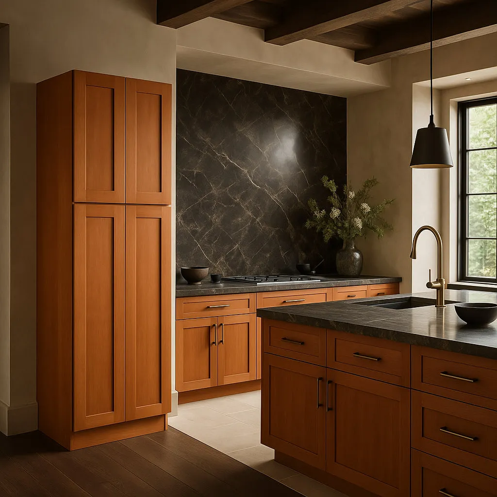 Home Decorators Collection Hargrove Cinnamon Utility Kitchen Cabinet, photo 3 of 3