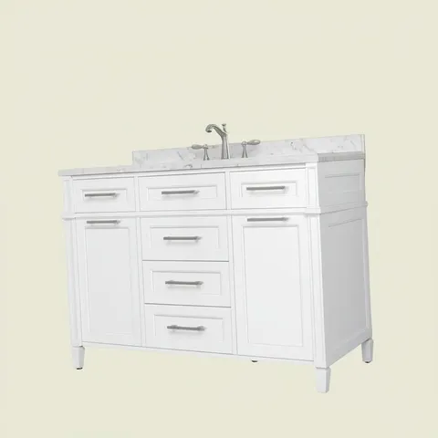 Caville 48-inch White Vanity