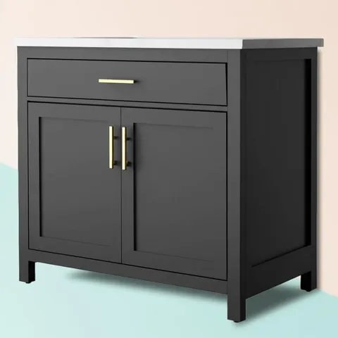 Bonheur 37" Black Bath Vanity
