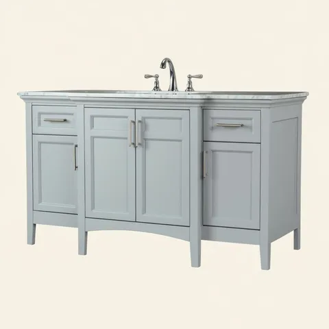 Sassy 60" Dove Gray Vanity