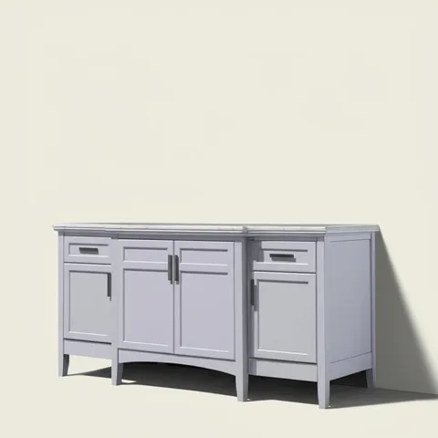 Sassy 72-inch Dove Gray Vanity