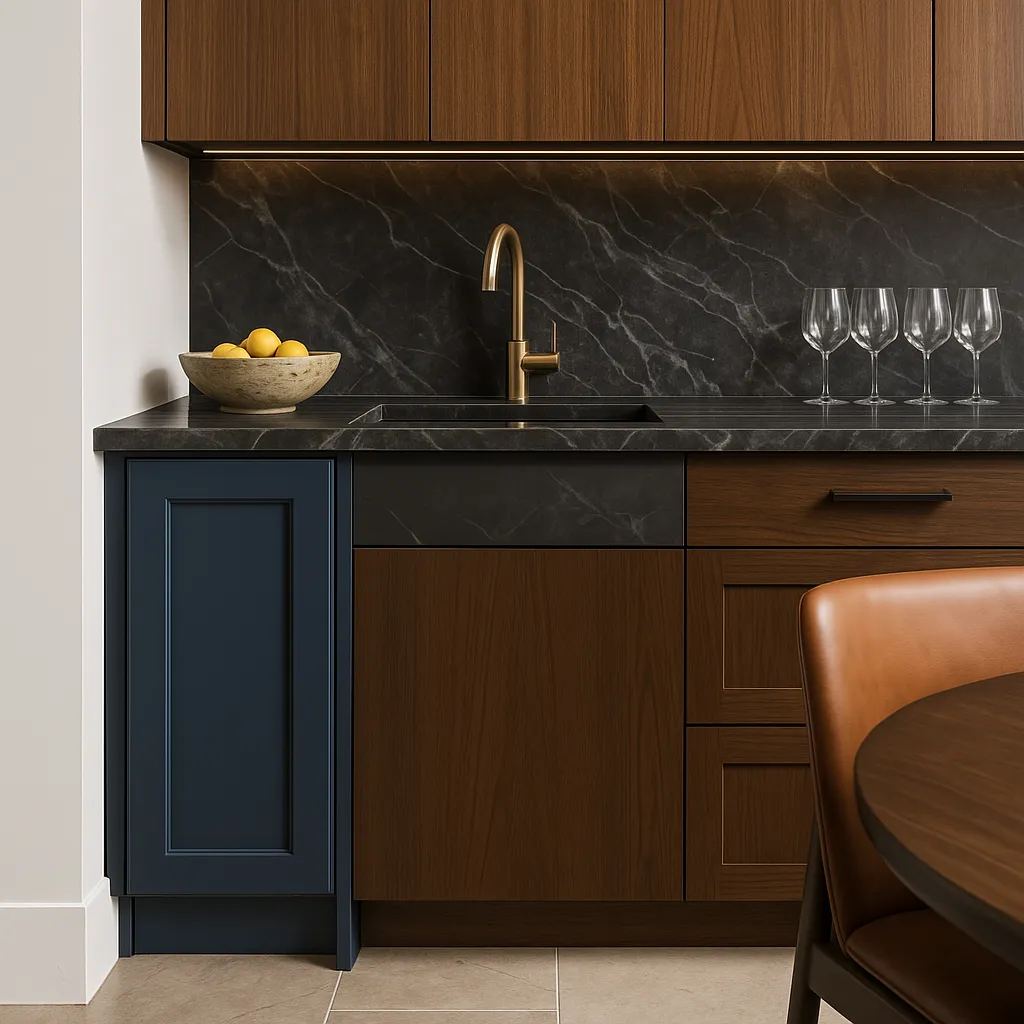 Home Decorators Collection Newport Mythic Blue Kitchen Cabinet, photo 3 of 3