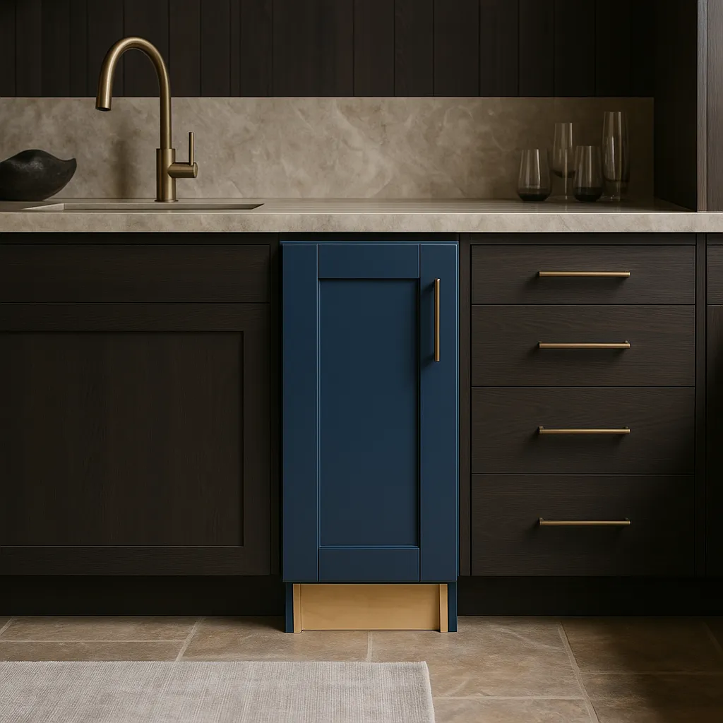 Home Decorators Collection Washington Vessel Blue Shaker Kitchen Cabinet, photo 3 of 3
