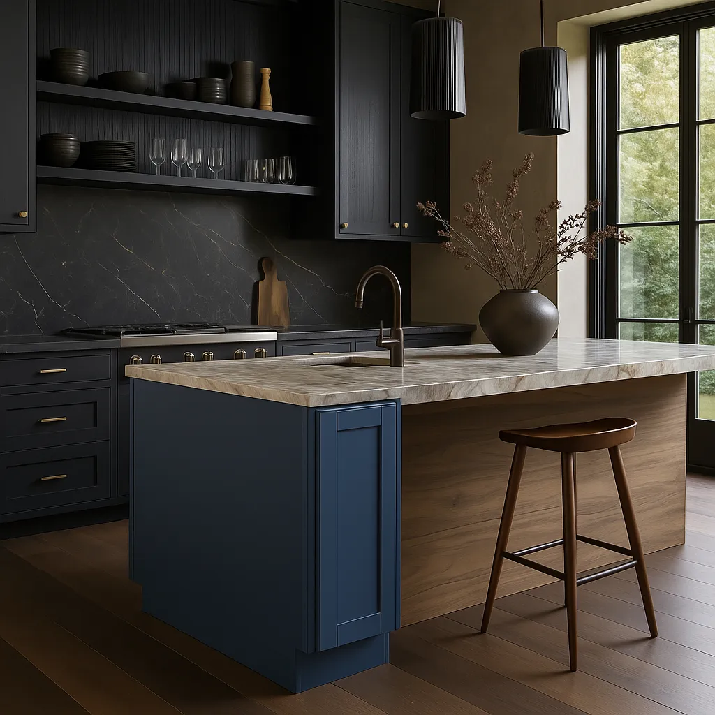 Home Decorators Collection Washington Vessel Blue Shaker Base Cabinet, photo 3 of 3