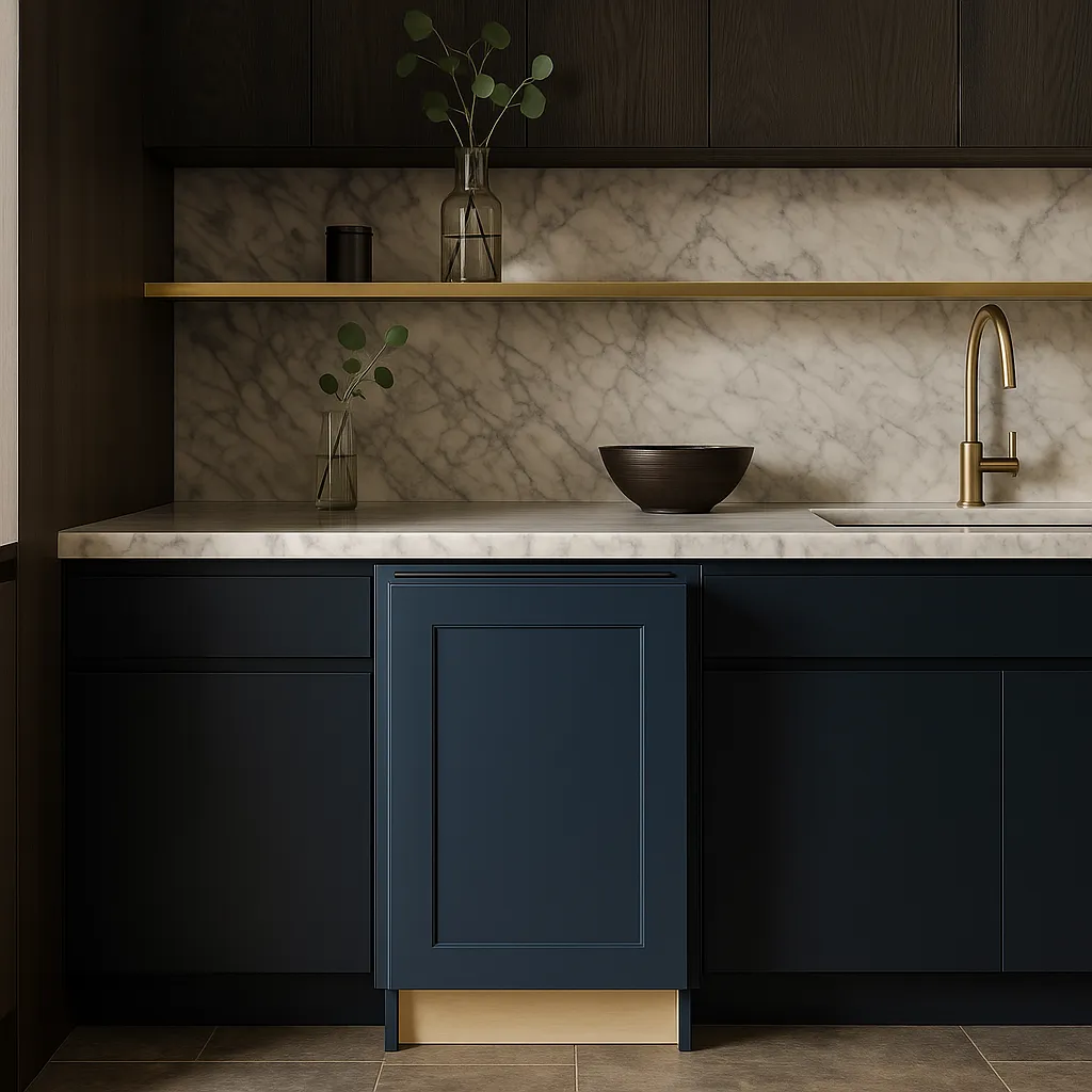 Home Decorators Collection Newport Mythic Blue Kitchen Cabinet, photo 3 of 3