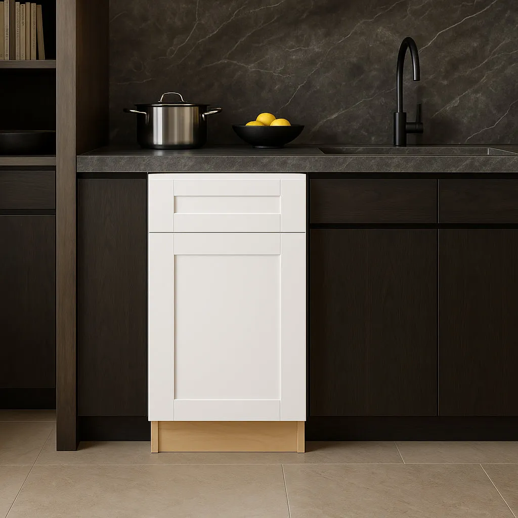 Home Decorators Collection Vesper White Shaker Kitchen Base Cabinet, photo 3 of 3