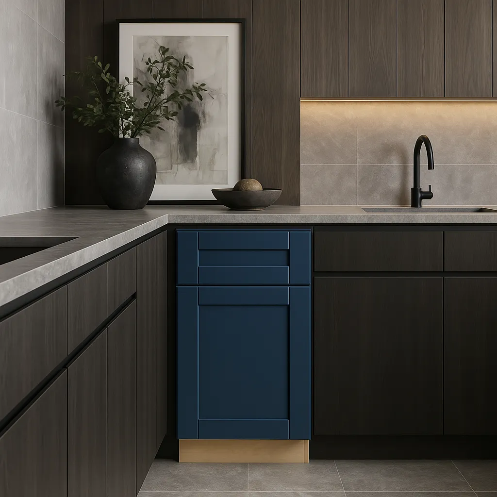 Home Decorators Collection Washington Vessel Blue Shaker Base Cabinet, photo 3 of 3