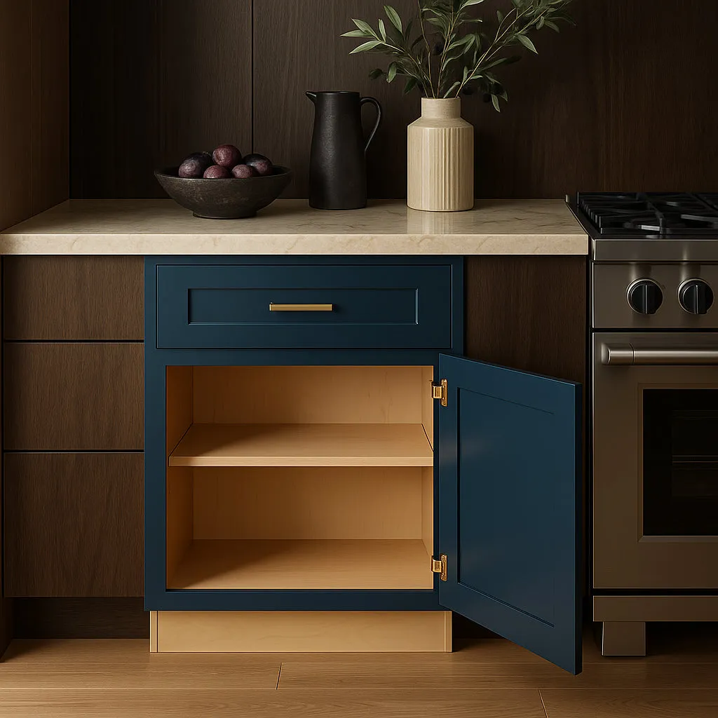 Home Decorators Collection Newport Mythic Blue Kitchen Cabinet, photo 3 of 3