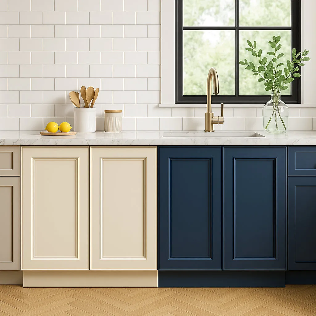 Home Decorators Collection Newport Mythic Blue Kitchen Cabinet, photo 2 of 3