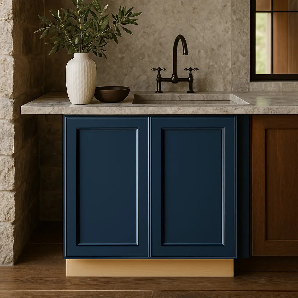 Home Decorators Collection Newport Mythic Blue Kitchen Cabinet, photo 3 of 3
