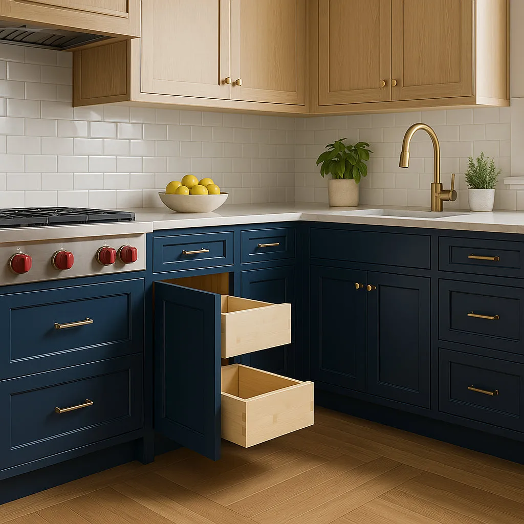 Home Decorators Collection Newport Mythic Blue Base Kitchen Cabinet, photo 2 of 3