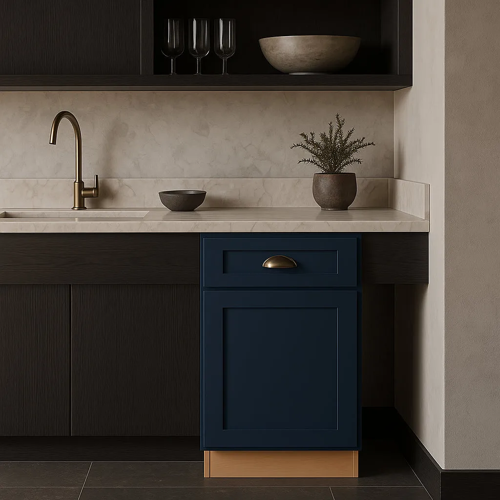Home Decorators Collection Newport Mythic Blue Kitchen Base Cabinet, photo 3 of 3