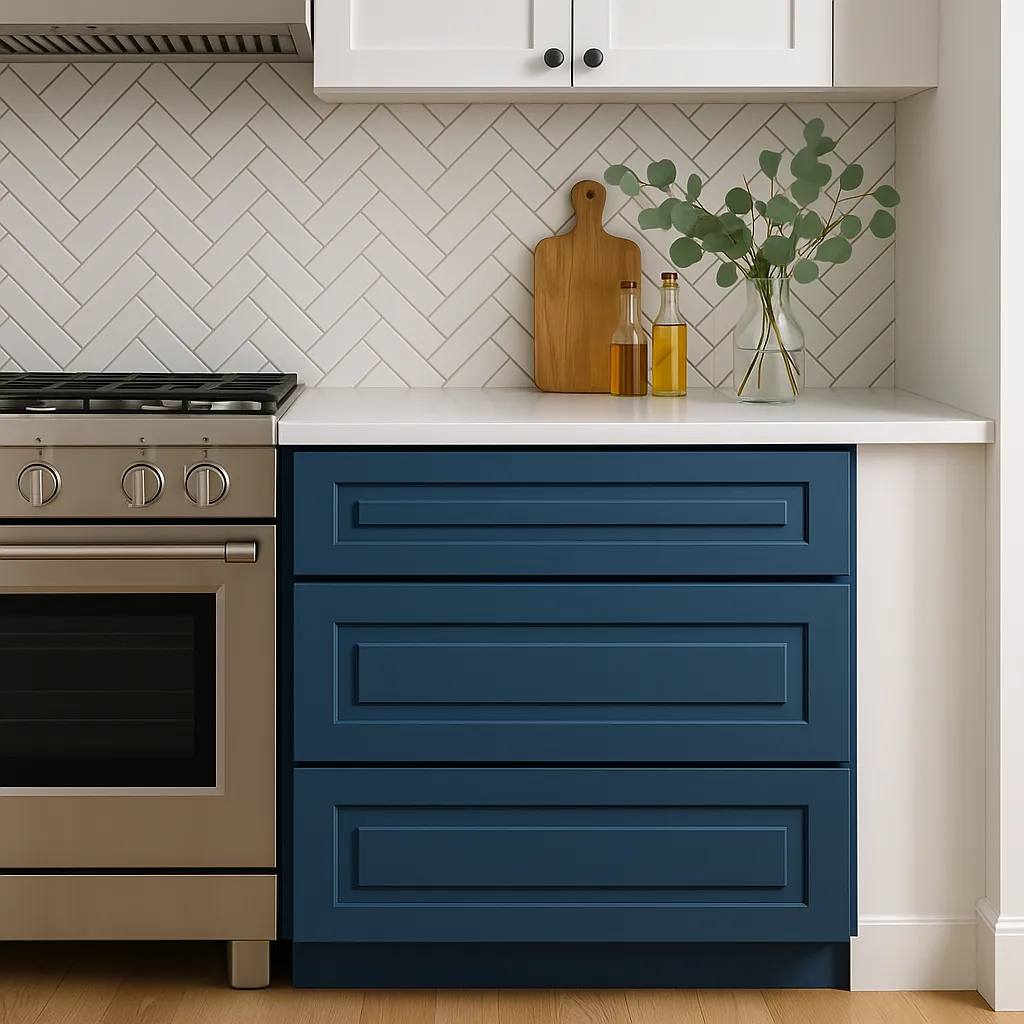 Home Decorators Collection Grayson Mythic Blue Cooktop Cabinet, photo 2 of 3