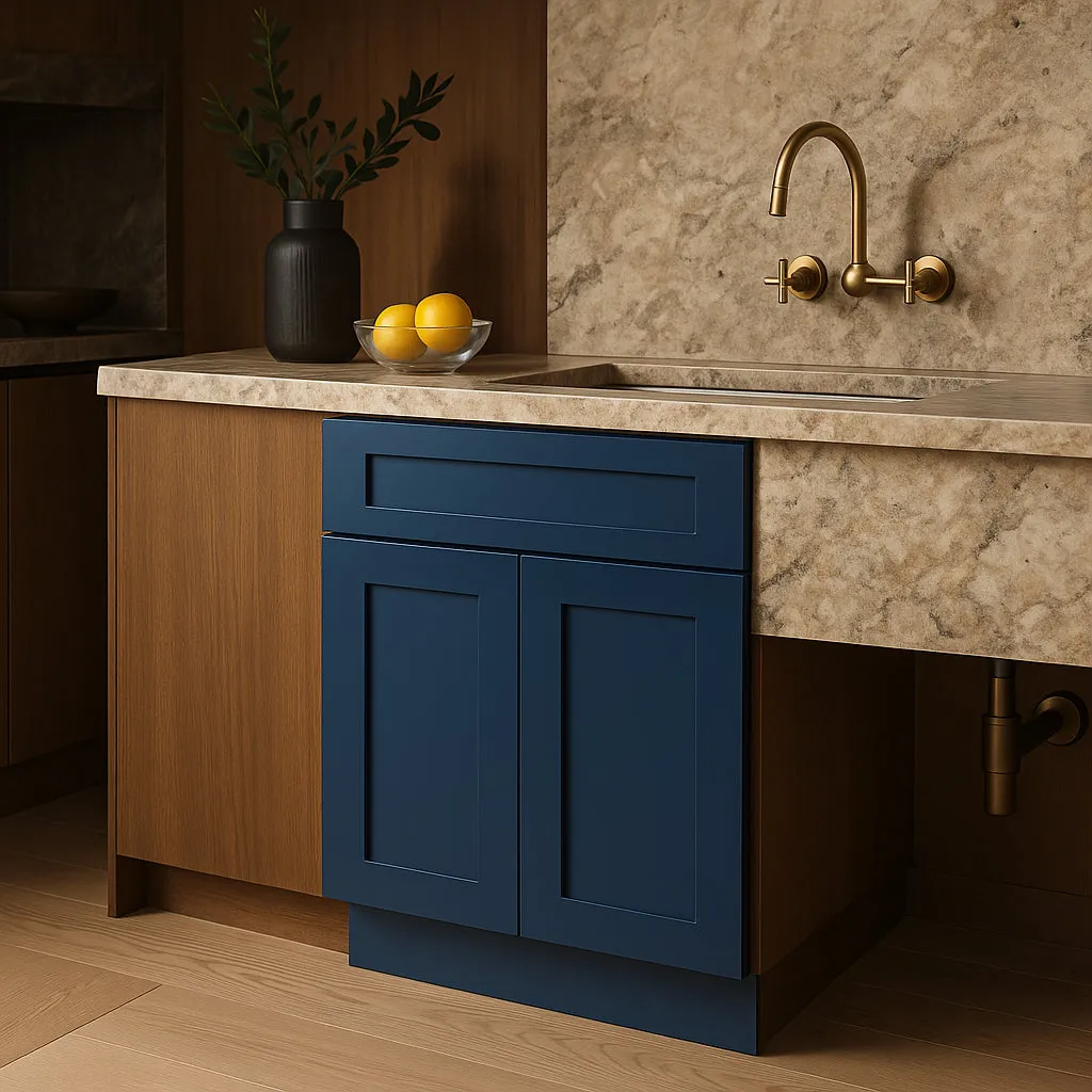 Home Decorators Collection Newport Mythic Blue Kitchen Base Cabinet, photo 3 of 3